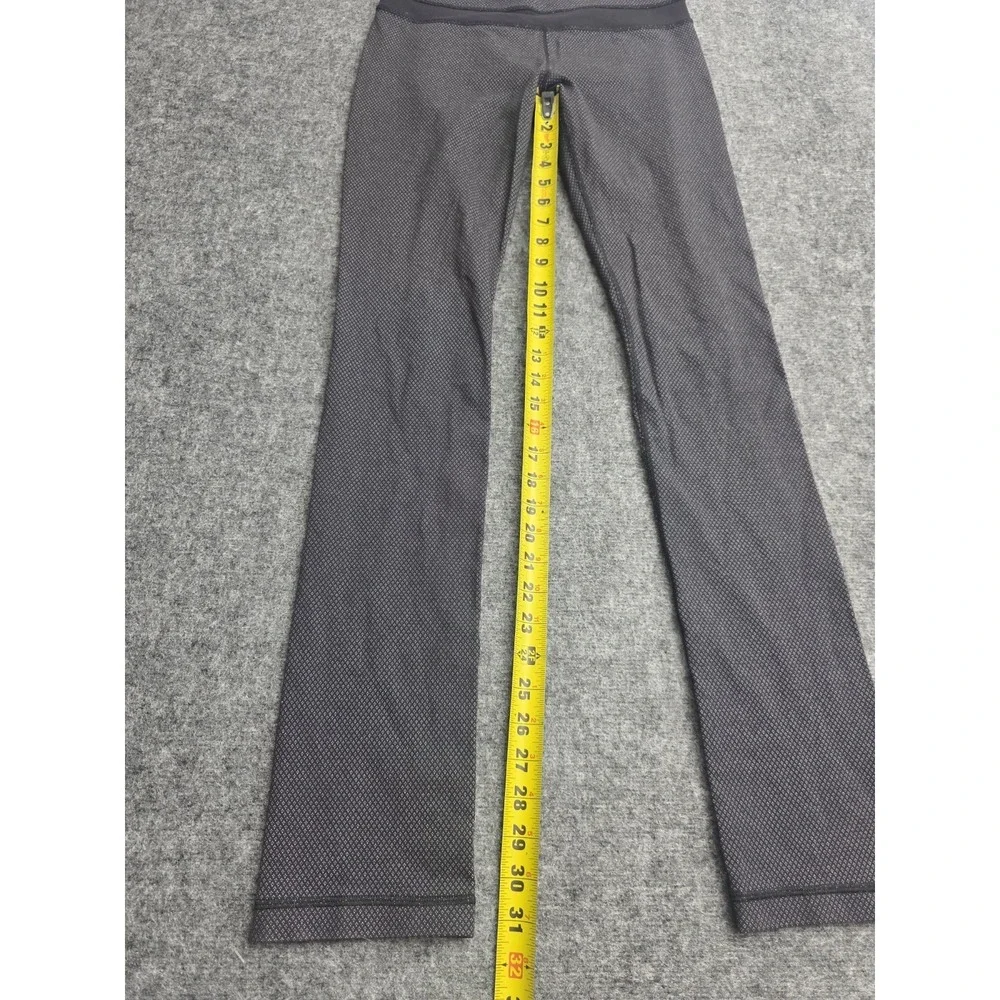 lululemon Women's Black Geometric Straight Pants 6 32